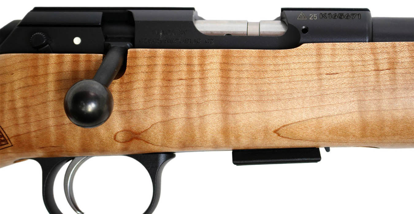 CZ 457 American 22LR Bolt-Action Rifle with AAAA Maple Stock and Threaded Barrel