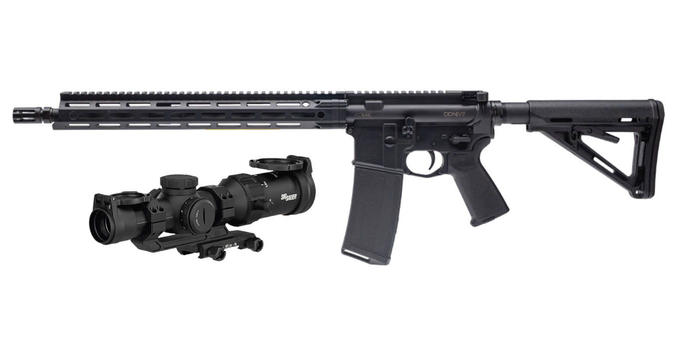 DANIEL DEFENSE DDM4 V7 5.56mm Semi-Automatic Rifle with SIG Tango 1-4x24mm Riflescope