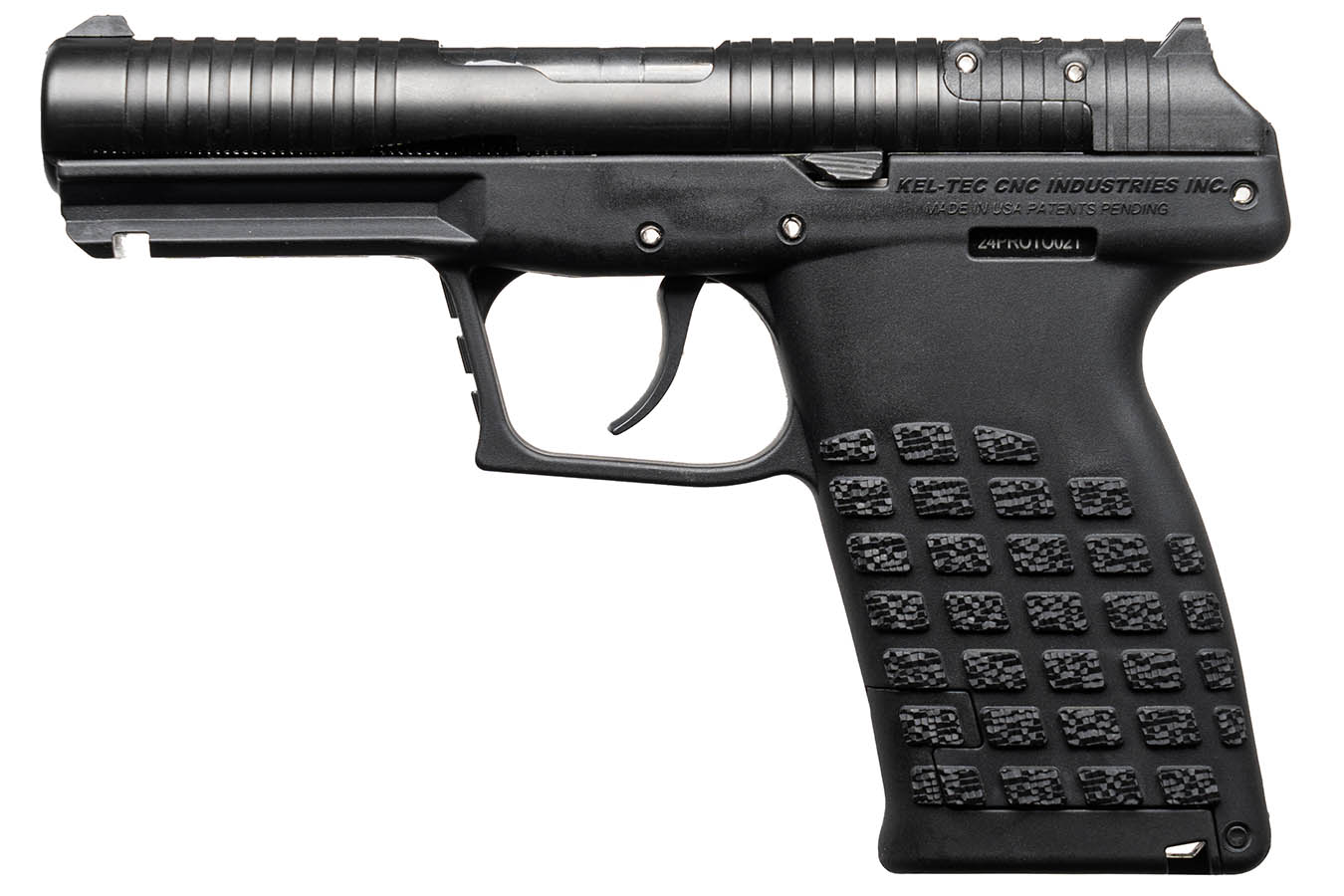 KELTEC PR57 5.7x28mm Black Optic Ready Pistol with Two 10-Round Stripper Clips