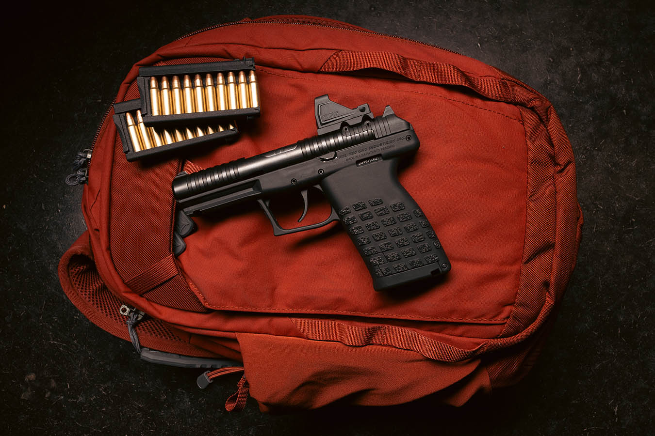 KELTEC PR57 5.7x28mm Black Optic Ready Pistol with Two 10-Round Stripper Clips