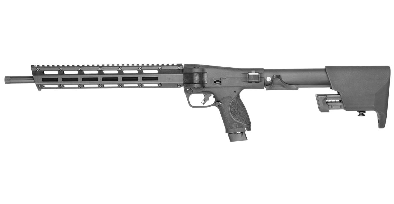 SMITH AND WESSON M&P FPC 22LR Folding Rimfire Rifle with 16.25 Inch Threaded Barrel and Three Maga